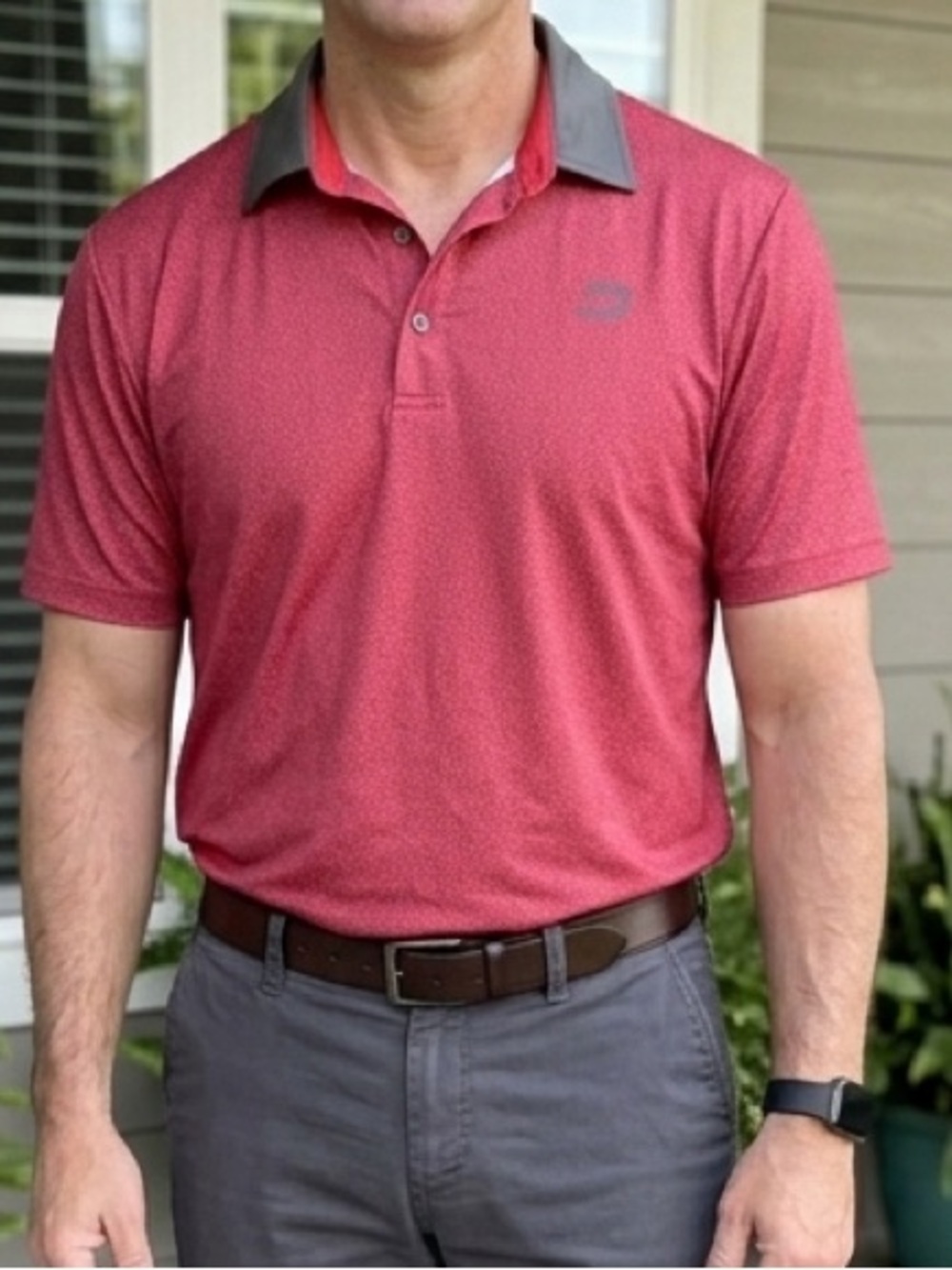 Mens Druids Mens Red Polo